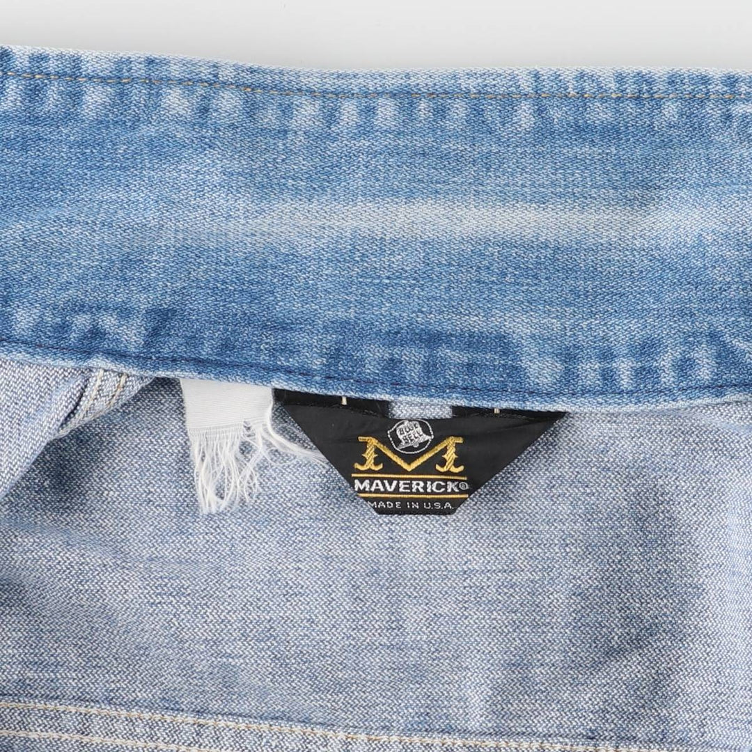 Vintage 70s-80'S Maverick Blue Bell denim jacket, Made in USA, Men's size M unclear blue type Vintage Second Hand