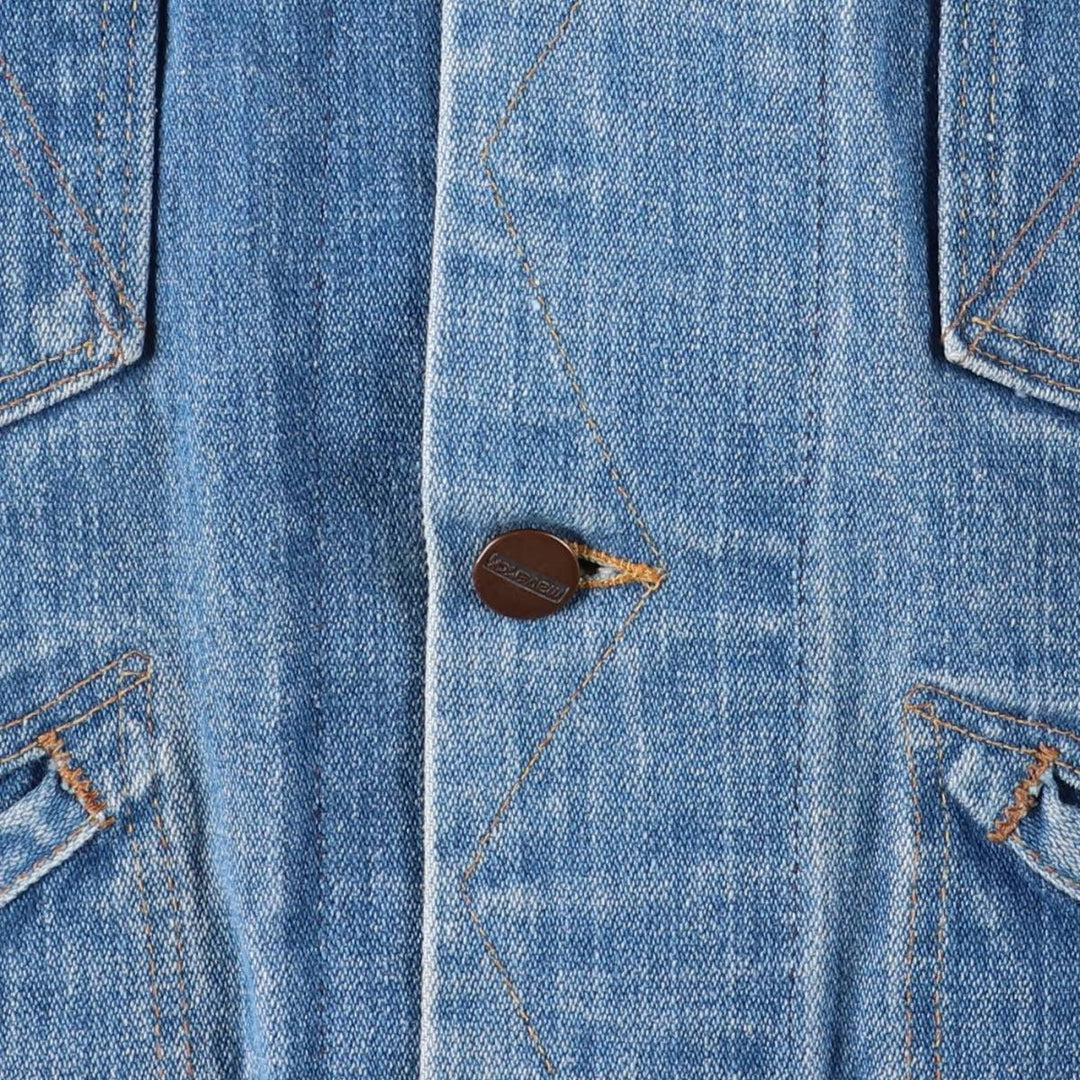 Vintage 70s-80'S Maverick Blue Bell denim jacket, Made in USA, Men's size M unclear blue type Vintage Second Hand