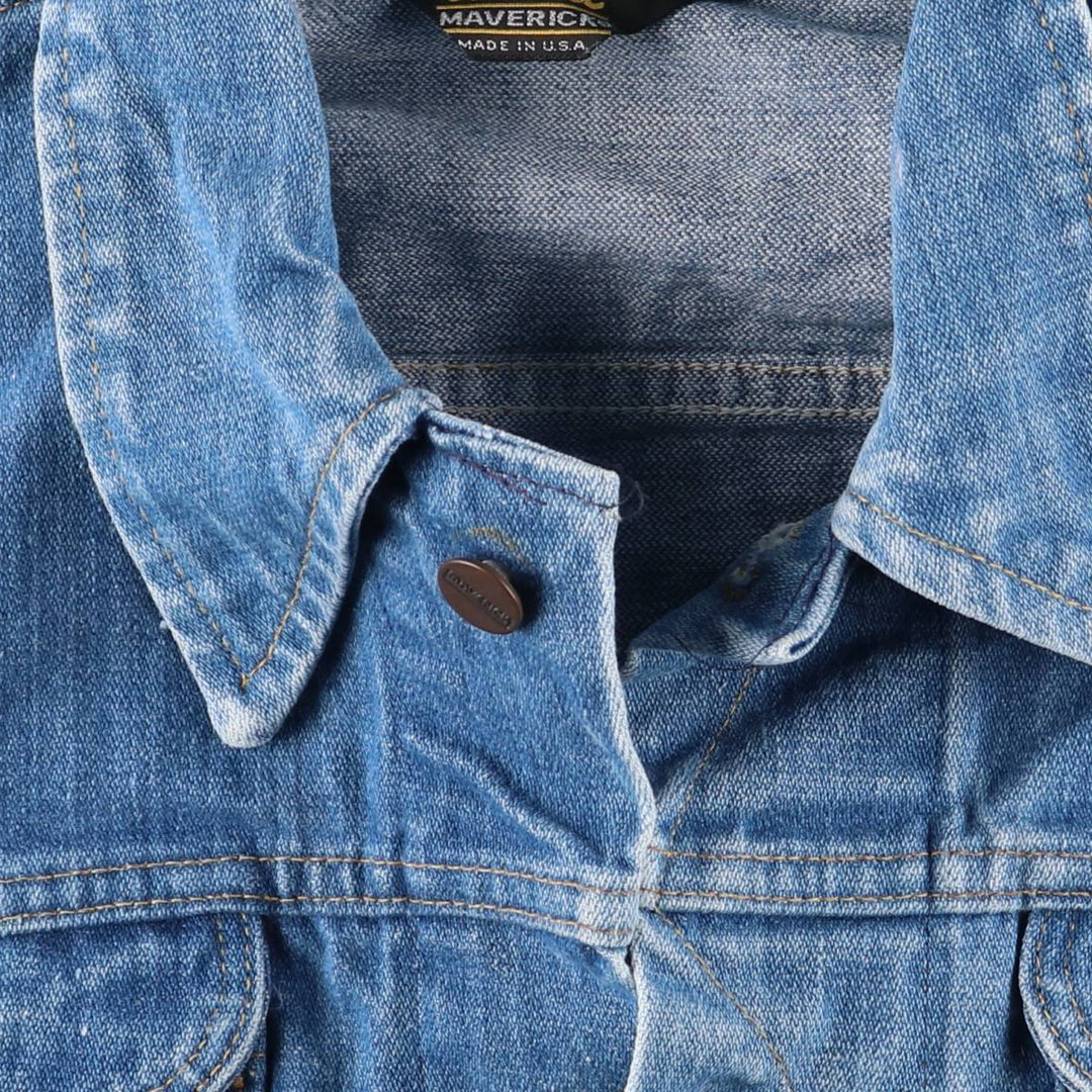 Vintage 70s-80'S Maverick Blue Bell denim jacket, Made in USA, Men's size M unclear blue type Vintage Second Hand