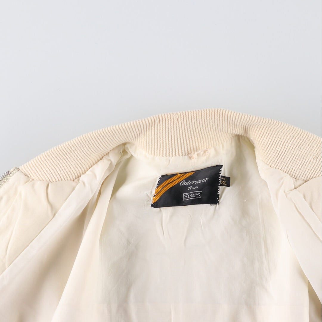 Vintage 1970'S Sears Derby Jacket, Cup Shoulder, Men's XL unclear ivory Vintage Second Hand