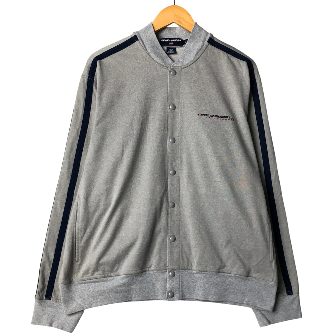 Ralph Lauren POLO SPORT Men's Cotton Blouson (Size L) cotton gray type Vintage Second Hand