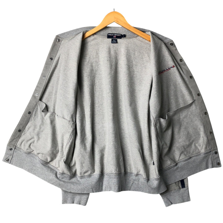 Ralph Lauren POLO SPORT Men's Cotton Blouson (Size L) cotton gray type Vintage Second Hand