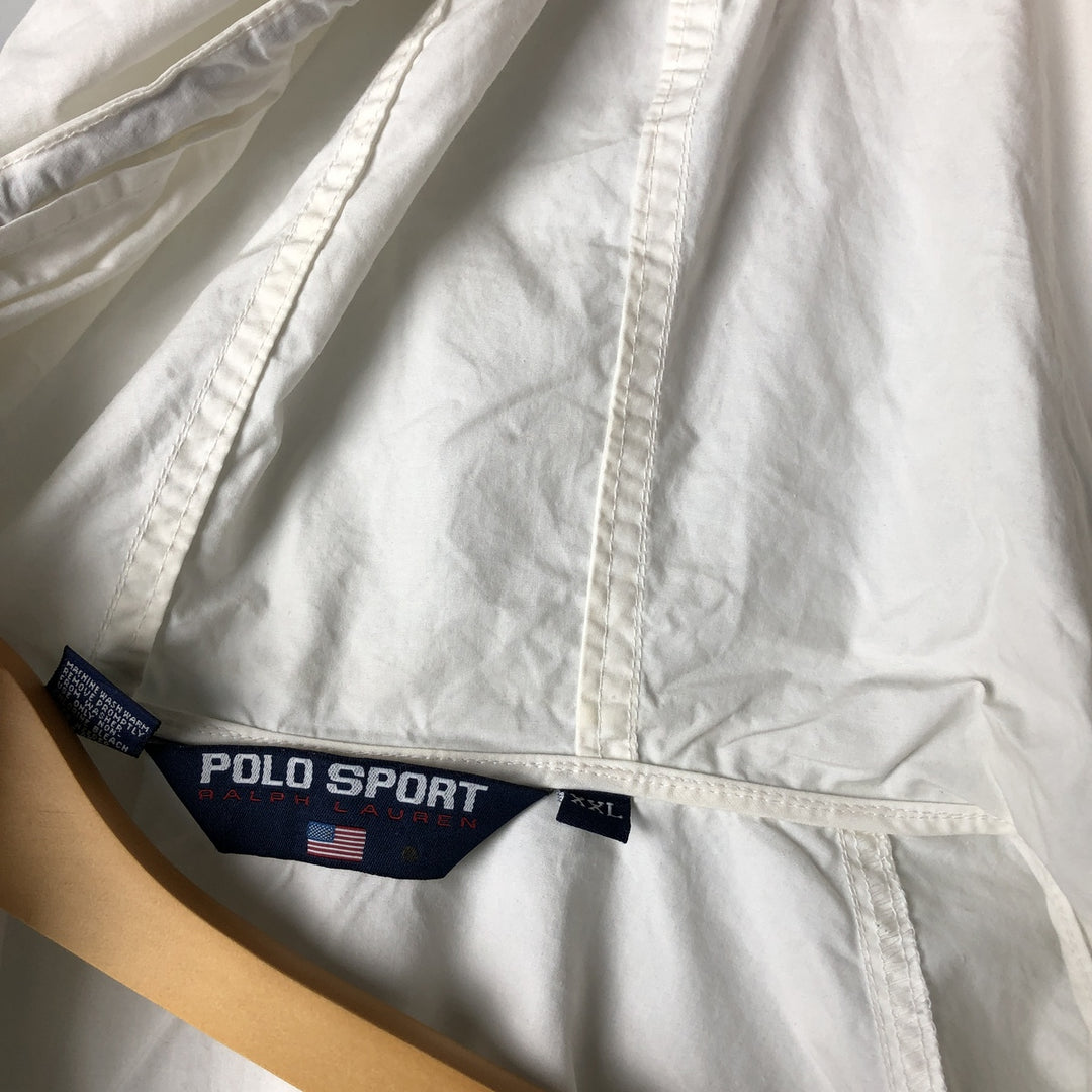 Ralph Lauren POLO SPORT Men's Cotton Parka, Size XXL cotton white type Vintage Second Hand
