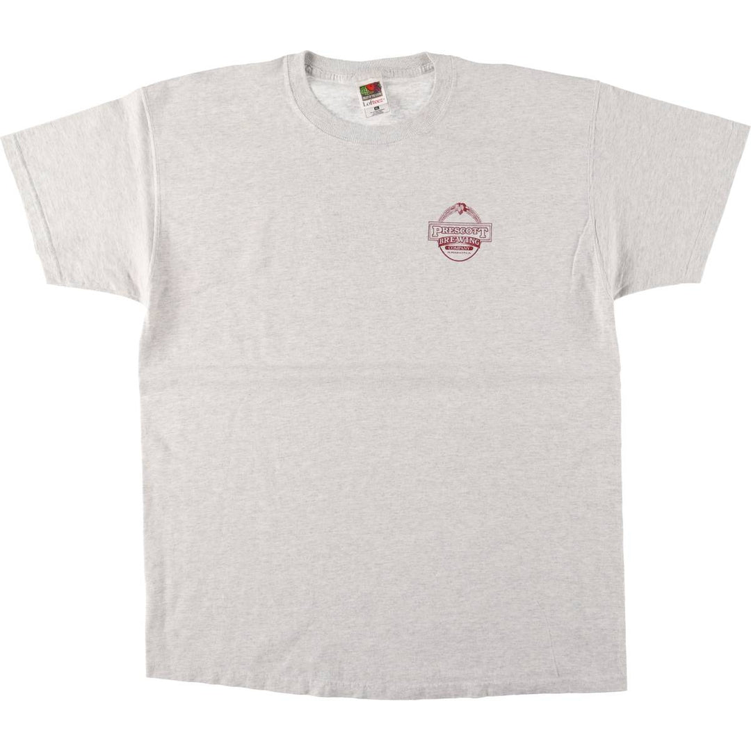 Fruit of the Loom Prescott Brewing Company Advertising T-Shirt, Men's XL OTHER FIBER pale white type Vintage Second Hand