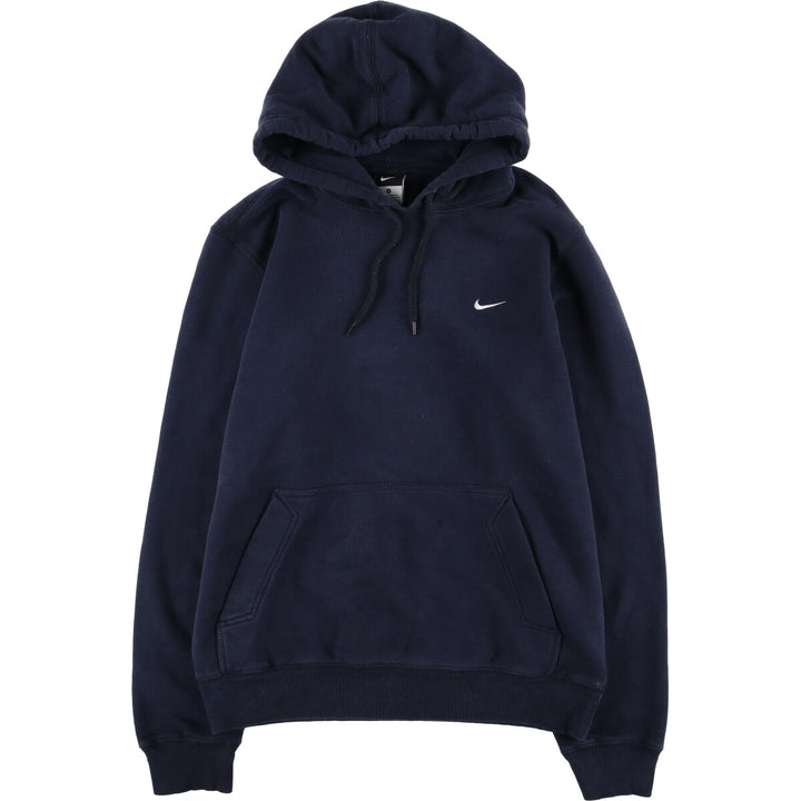 Nike Sweat Pullover Hoodie, Men's Size M cotton navy blue type Vintage Second Hand