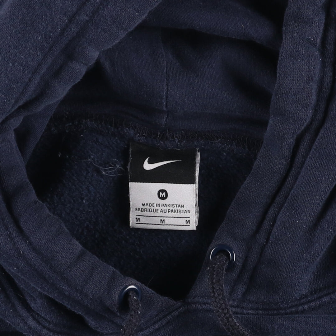 Nike Sweat Pullover Hoodie, Men's Size M cotton navy blue type Vintage Second Hand