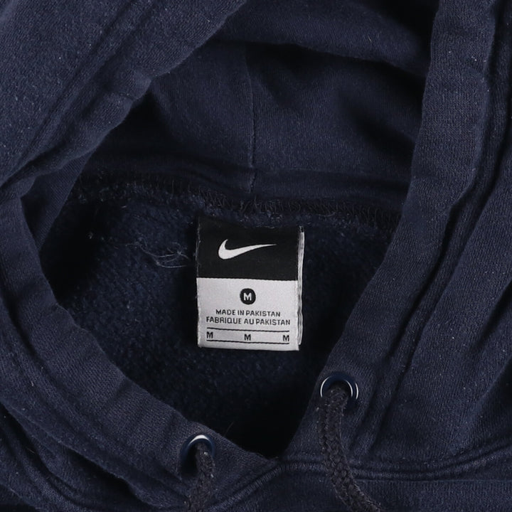 Nike Sweat Pullover Hoodie, Men's Size M cotton navy blue type Vintage Second Hand