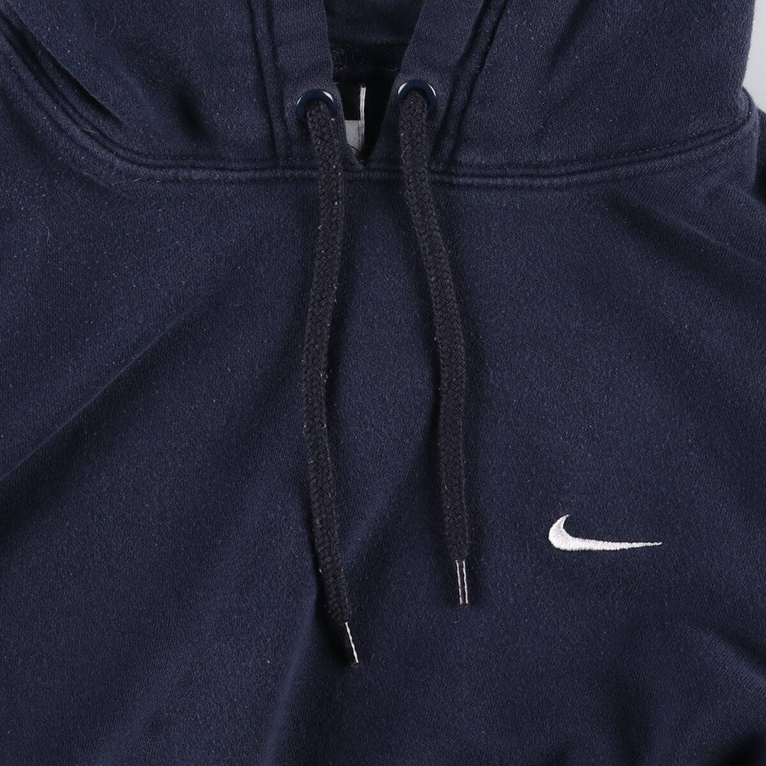 Nike Sweat Pullover Hoodie, Men's Size M cotton navy blue type Vintage Second Hand