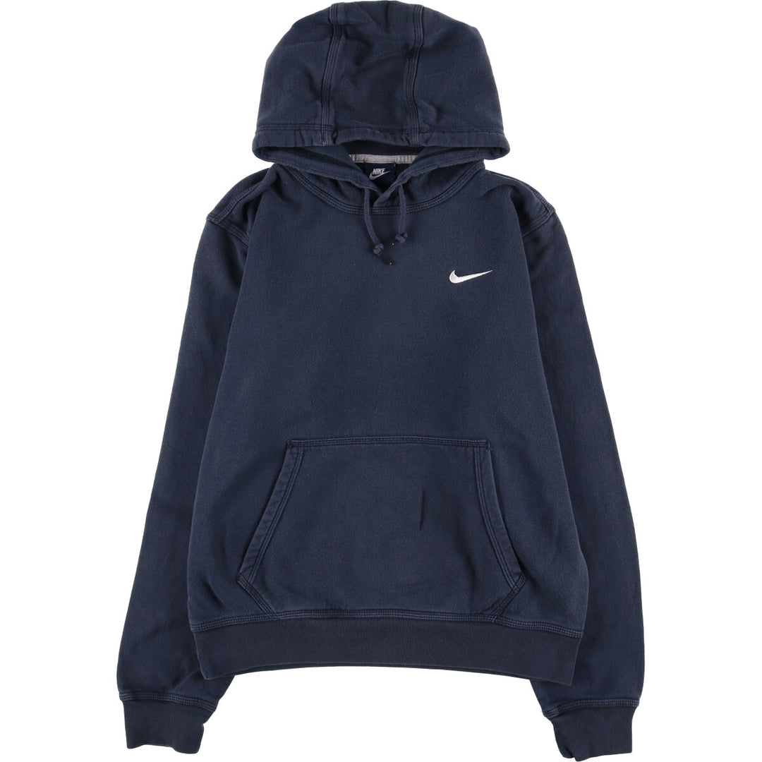 Nike Sweat Pullover Hoodie, Men's Size M cotton navy blue type Vintage Second Hand