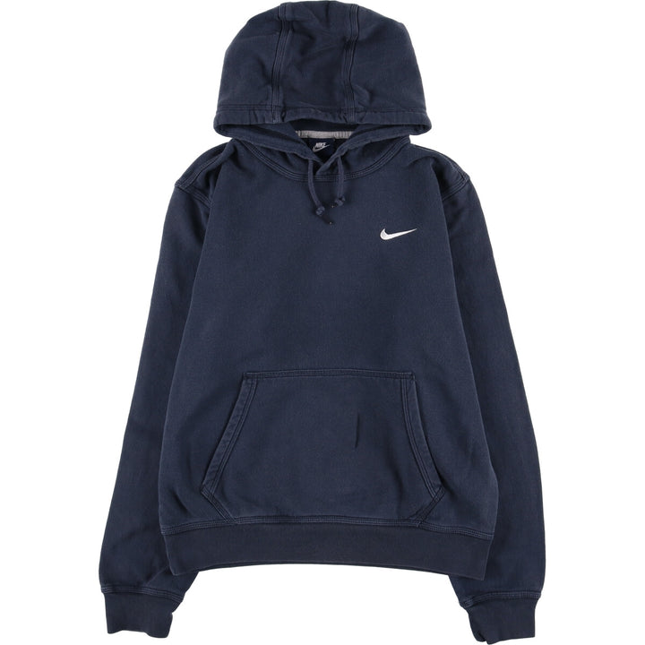 Nike Sweat Pullover Hoodie, Men's Size M cotton navy blue type Vintage Second Hand