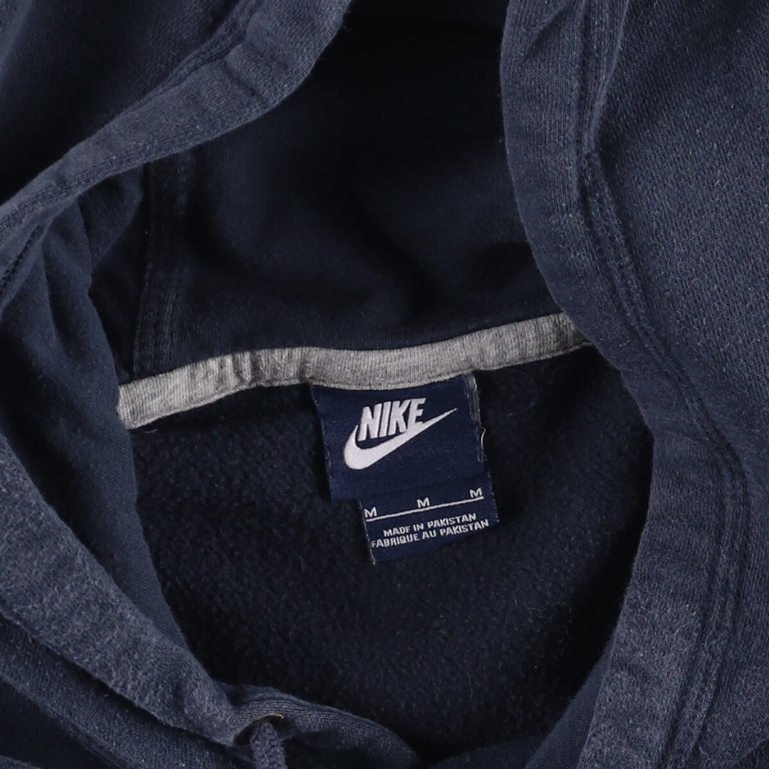 Nike Sweat Pullover Hoodie, Men's Size M cotton navy blue type Vintage Second Hand
