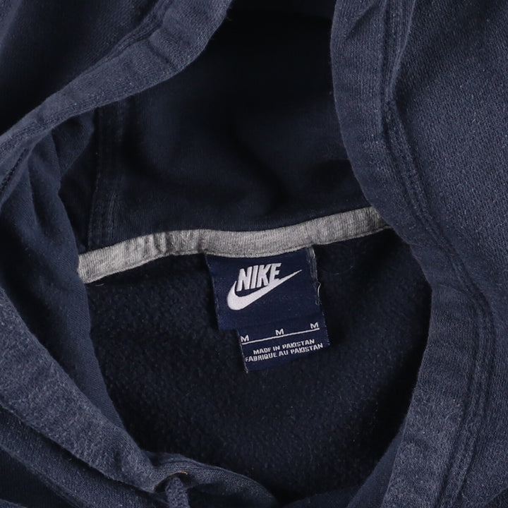 Nike Sweat Pullover Hoodie, Men's Size M cotton navy blue type Vintage Second Hand