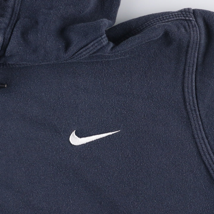 Nike Sweat Pullover Hoodie, Men's Size M cotton navy blue type Vintage Second Hand