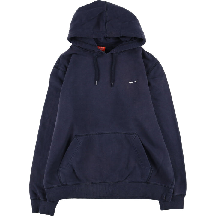 Nike Sweat Pullover Hoodie Men's XL Size cotton navy blue type Vintage Second Hand