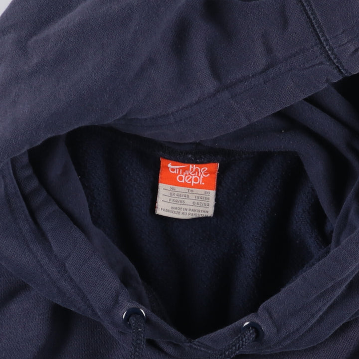 Nike Sweat Pullover Hoodie Men's XL Size cotton navy blue type Vintage Second Hand