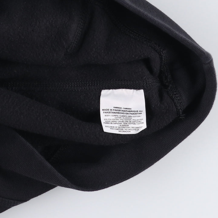 Nike Sweat Pullover Hoodie, Men's Size M cotton black type Vintage Second Hand