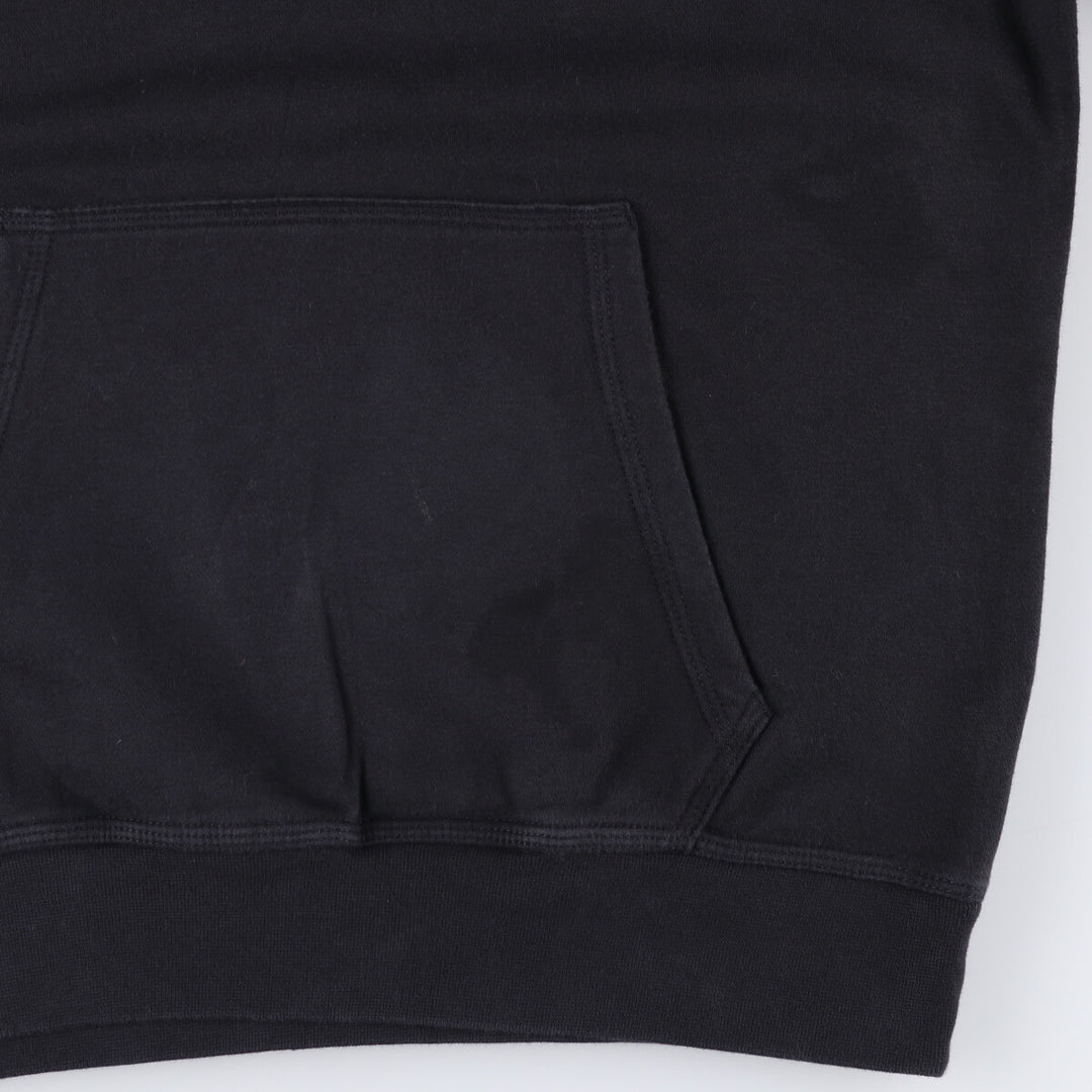 Nike Sweat Pullover Hoodie, Men's Size M cotton black type Vintage Second Hand
