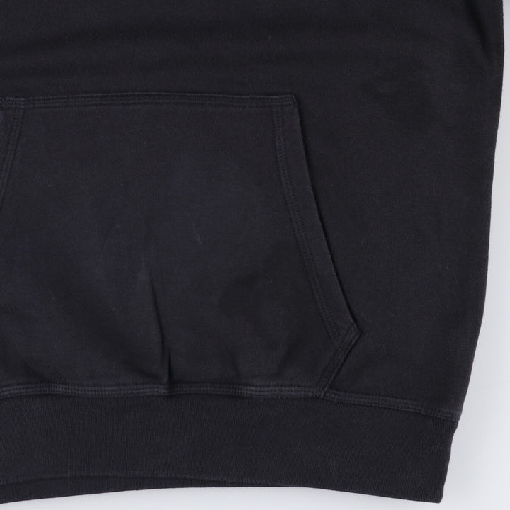 Nike Sweat Pullover Hoodie, Men's Size M cotton black type Vintage Second Hand