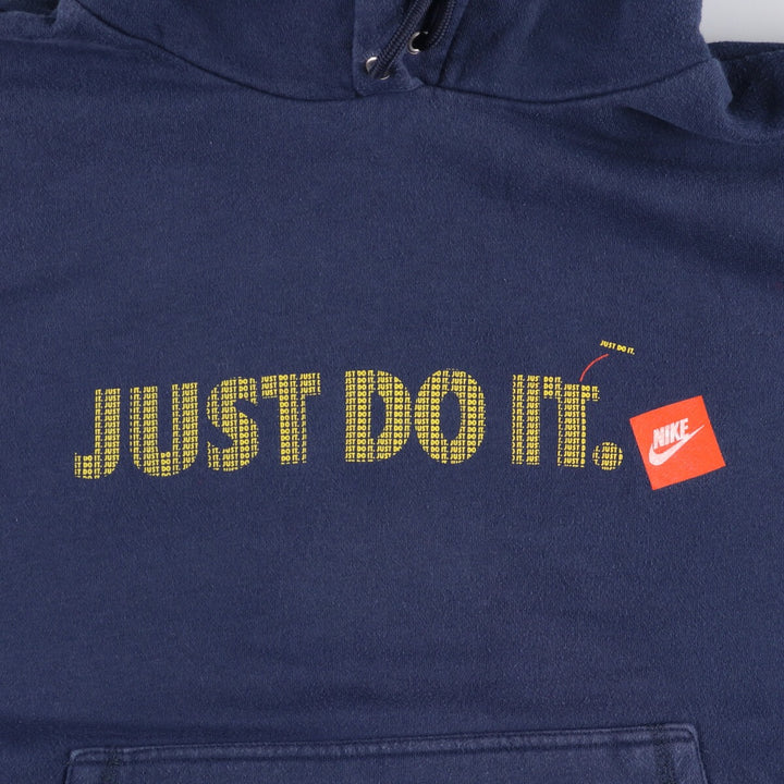 00'S Nike Sweat Pullover Hoodie Men's XL Size cotton navy blue type Vintage Second Hand