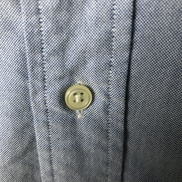 Ralph Lauren CUSTOM FIT long sleeve button down shirt, men's size L cotton blue type Vintage Second Hand