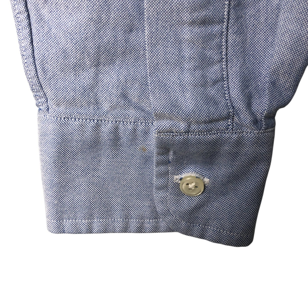 Ralph Lauren CUSTOM FIT long sleeve button down shirt, men's size L cotton blue type Vintage Second Hand