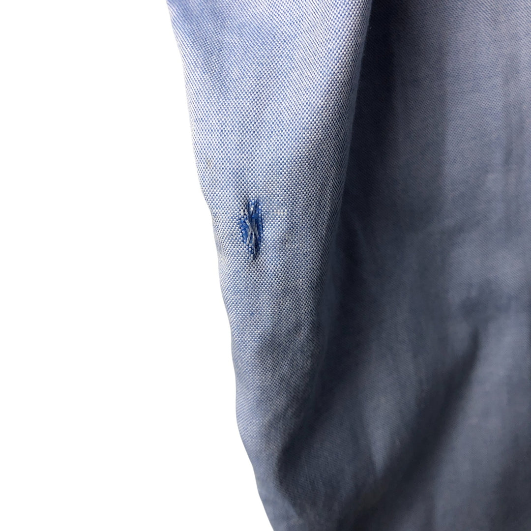 Ralph Lauren YARMOUTH long sleeve button down shirt, men's XL size cotton Blue type light blue Vintage Second Hand