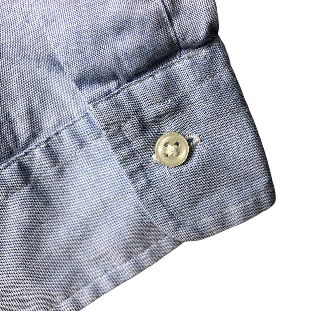Ralph Lauren YARMOUTH long sleeve button down shirt, men's XL size cotton Blue type light blue Vintage Second Hand
