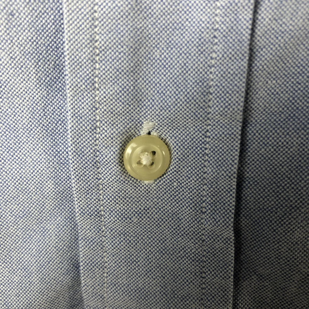Ralph Lauren YARMOUTH long sleeve button down shirt, men's XL size cotton Blue type light blue Vintage Second Hand