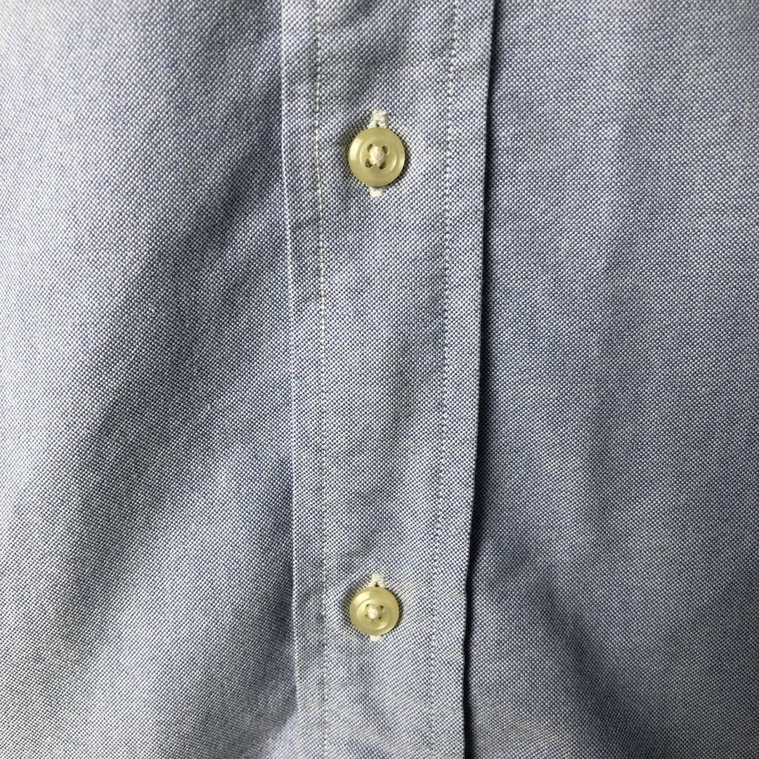 Ralph Lauren YARMOUTH long sleeve button down shirt, men's XL size cotton Blue type light blue Vintage Second Hand