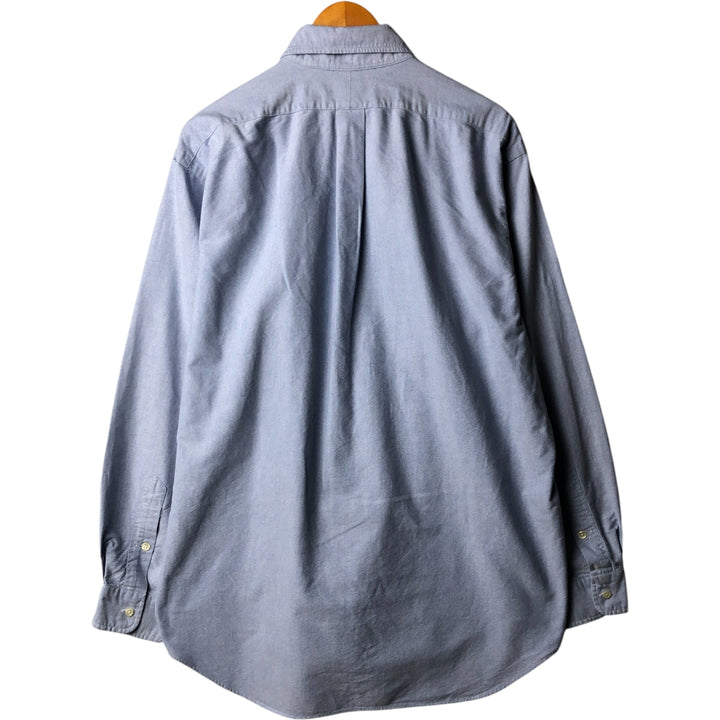 Ralph Lauren BLAKE long sleeve button down shirt, men's size L cotton Blue type light blue Vintage Second Hand