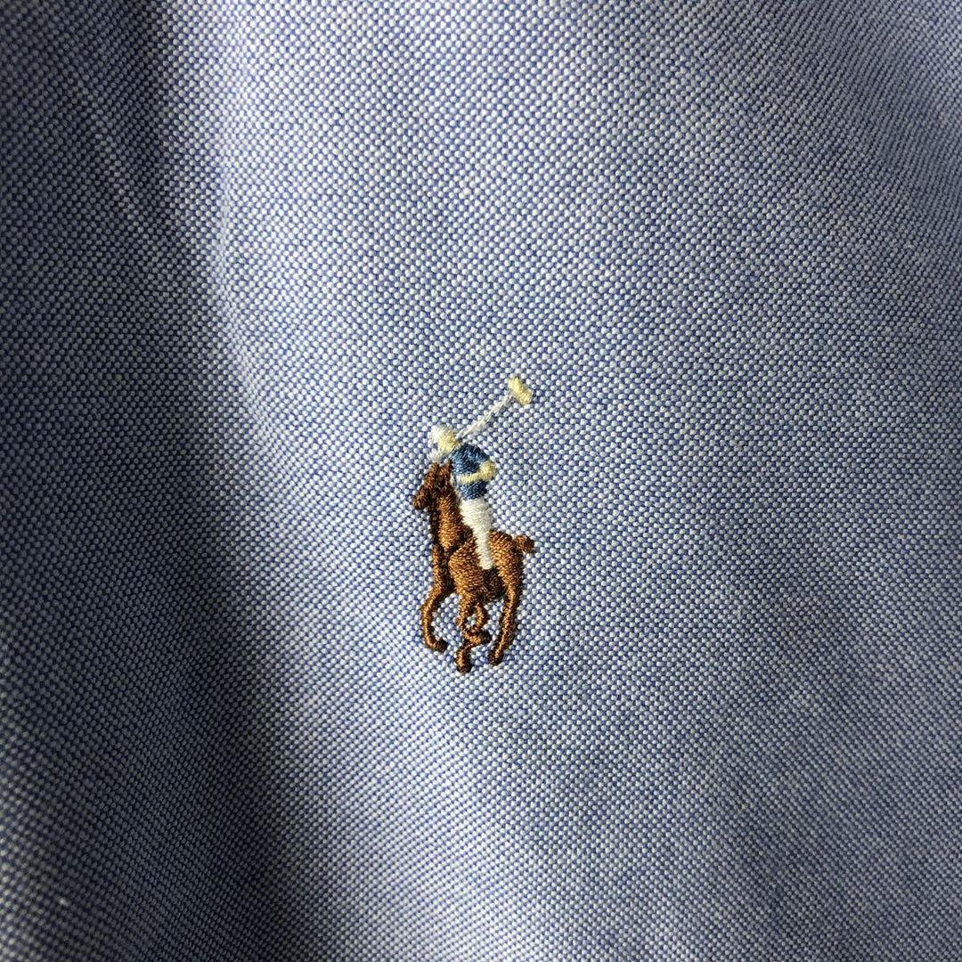 Ralph Lauren BLAKE long sleeve button down shirt, men's size L cotton Blue type light blue Vintage Second Hand