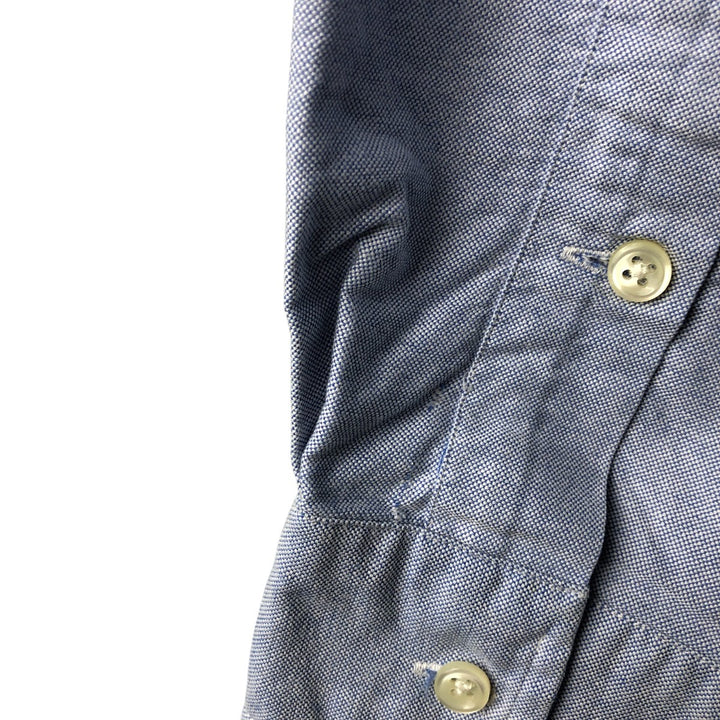 Ralph Lauren BLAKE long sleeve button down shirt, men's size L cotton Blue type light blue Vintage Second Hand