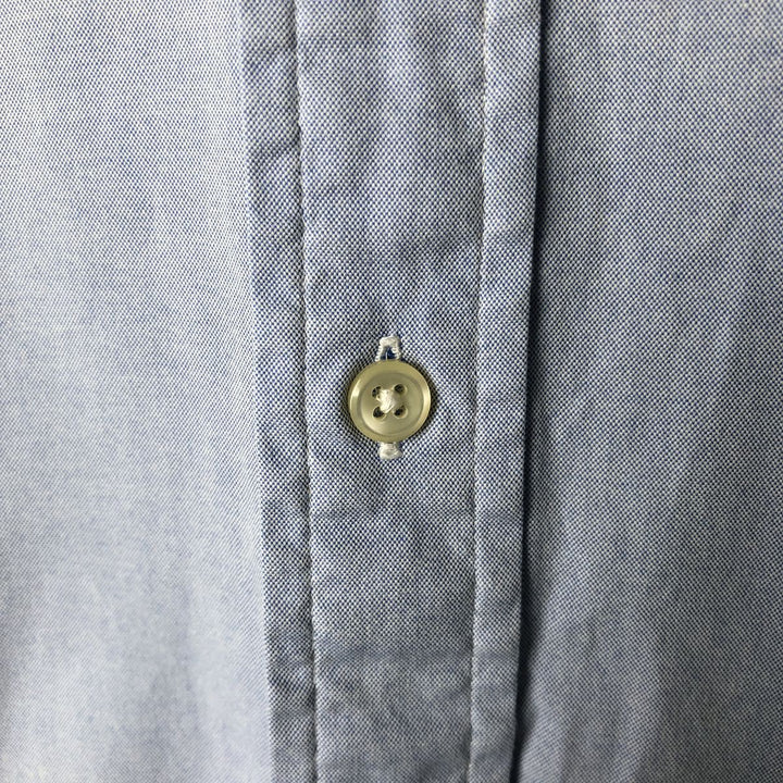 Ralph Lauren CUSTOM FIT long sleeve button down shirt, men's size L cotton Blue type light blue Vintage Second Hand
