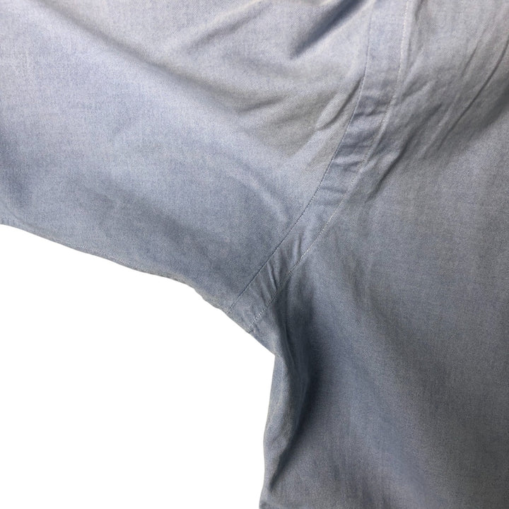 Ralph Lauren CUSTOM FIT long sleeve button down shirt, men's size L cotton Blue type light blue Vintage Second Hand