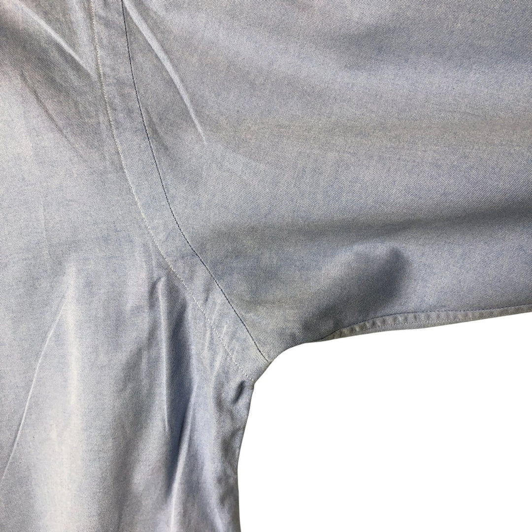Ralph Lauren CUSTOM FIT long sleeve button down shirt, men's size L cotton Blue type light blue Vintage Second Hand