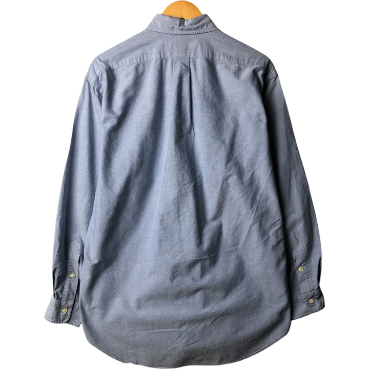 Ralph Lauren long sleeve button down shirt, men's size M cotton Blue type light blue Vintage Second Hand