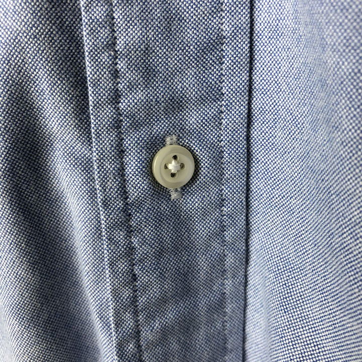 Ralph Lauren long sleeve button down shirt, men's size M cotton Blue type light blue Vintage Second Hand