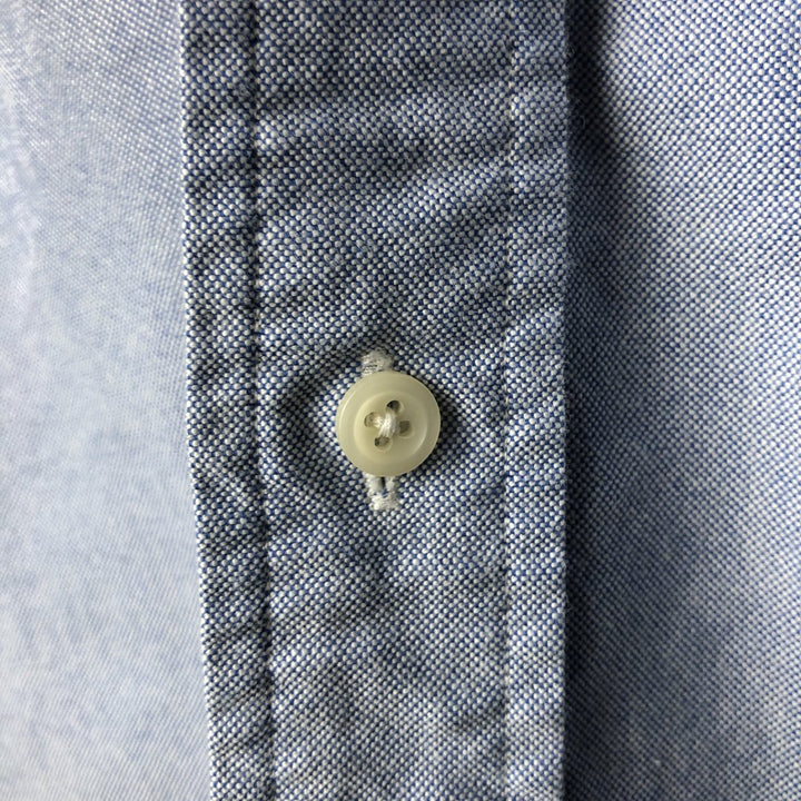 Ralph Lauren long sleeve button down shirt, men's size M cotton Blue type light blue Vintage Second Hand