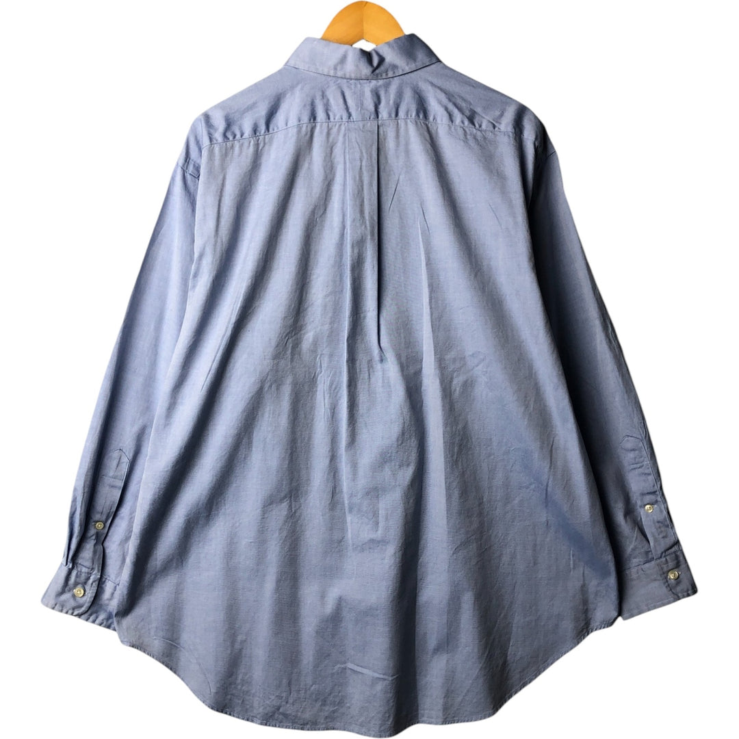 Ralph Lauren Classic Fit Long Sleeve Button Down Shirt Men's XL cotton Blue type light blue Vintage Second Hand