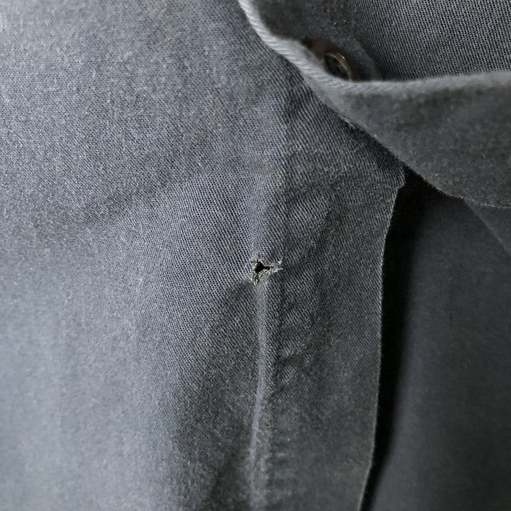 Ralph Lauren long-sleeved hidden button-down shirt, men's size XL cotton navy blue type Vintage Second Hand