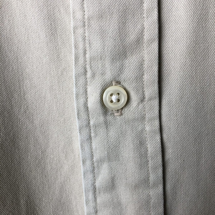 Ralph Lauren long sleeve button down shirt, men's XL size cotton Beige type Vintage Second Hand