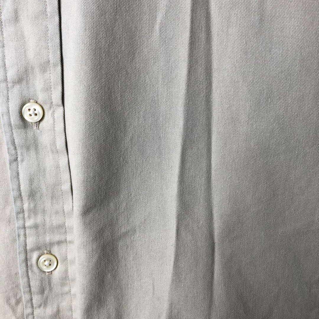 Ralph Lauren long sleeve button down shirt, men's XL size cotton Beige type Vintage Second Hand