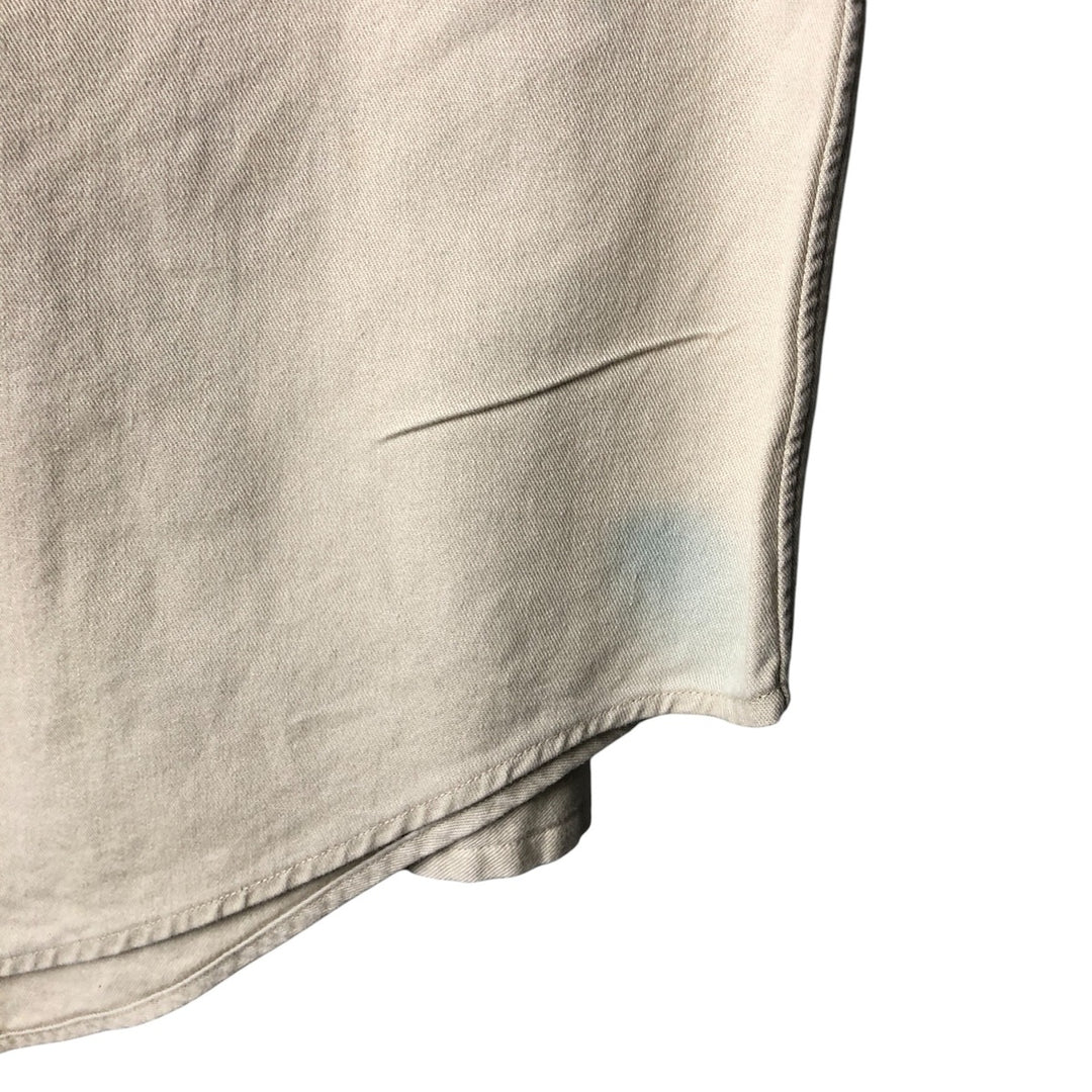 Ralph Lauren long sleeve button down shirt, men's XL size cotton Beige type Vintage Second Hand