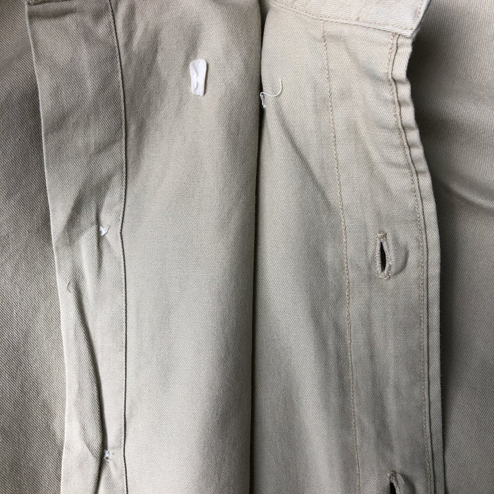 Ralph Lauren long sleeve button down shirt, men's XL size cotton Beige type Vintage Second Hand