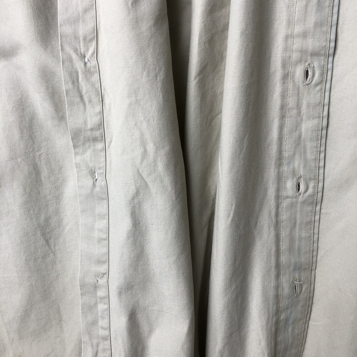 Ralph Lauren long sleeve button down shirt, men's XL size cotton Beige type Vintage Second Hand