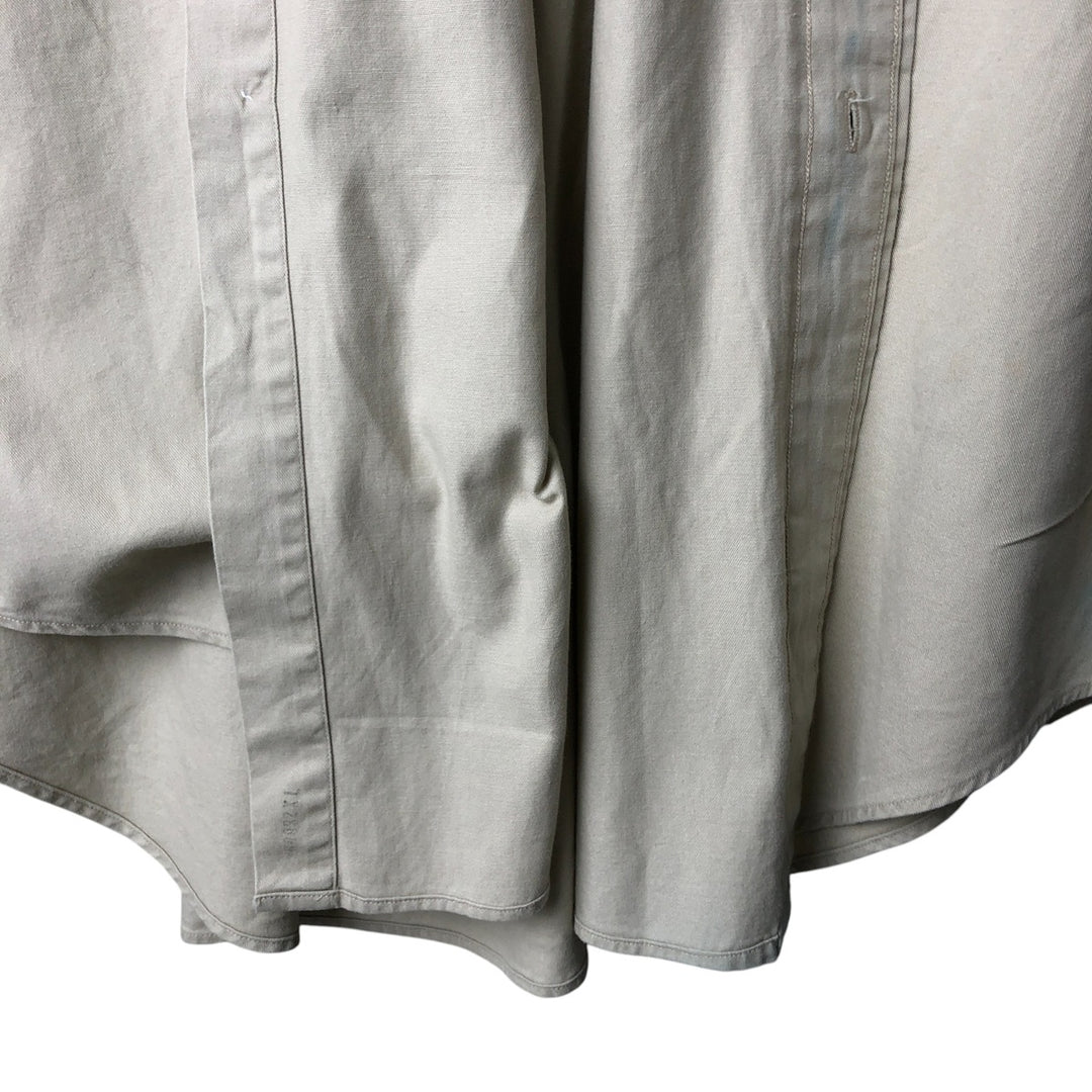 Ralph Lauren long sleeve button down shirt, men's XL size cotton Beige type Vintage Second Hand