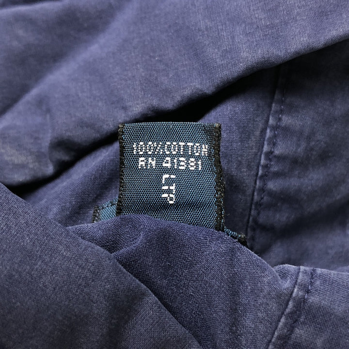 Ralph Lauren Classic Fit Long Sleeve Button Down Shirt Men's M cotton navy blue type Vintage Second Hand