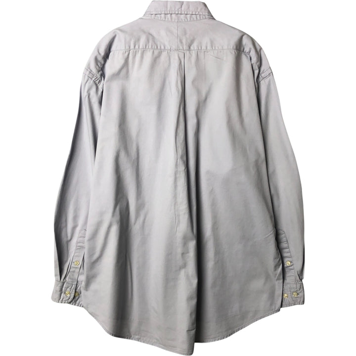 Ralph Lauren BLAKE long sleeve button down shirt, men's XL size cotton Blue type light blue Vintage Second Hand