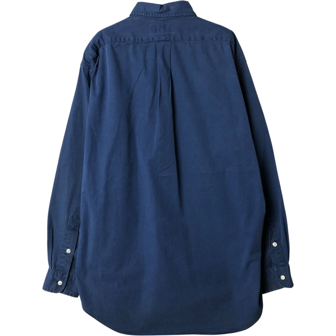 Ralph Lauren BLAKE long sleeve button down shirt, men's size M cotton navy blue type Vintage Second Hand