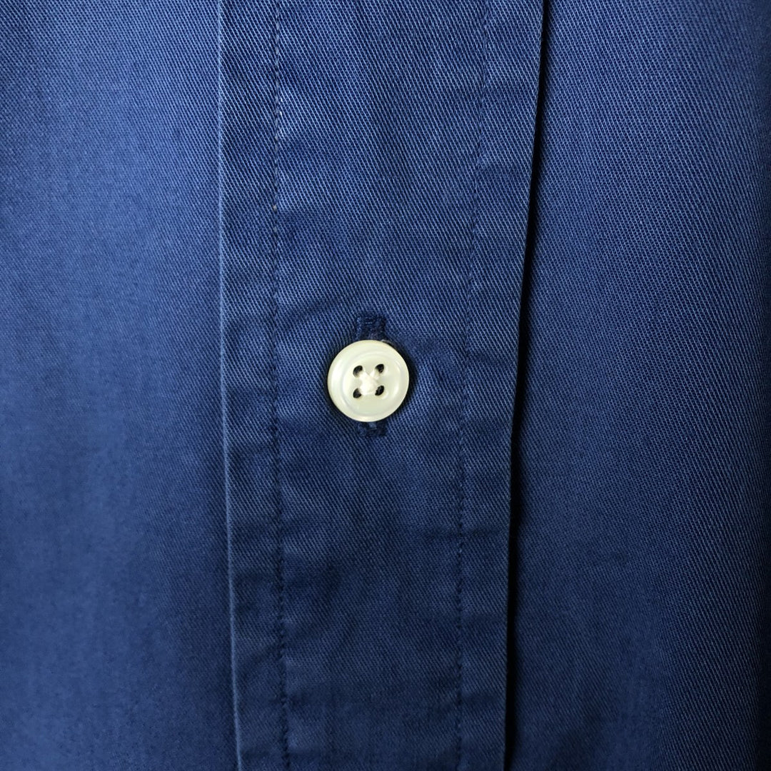 Ralph Lauren BLAKE long sleeve button down shirt, men's size M cotton navy blue type Vintage Second Hand